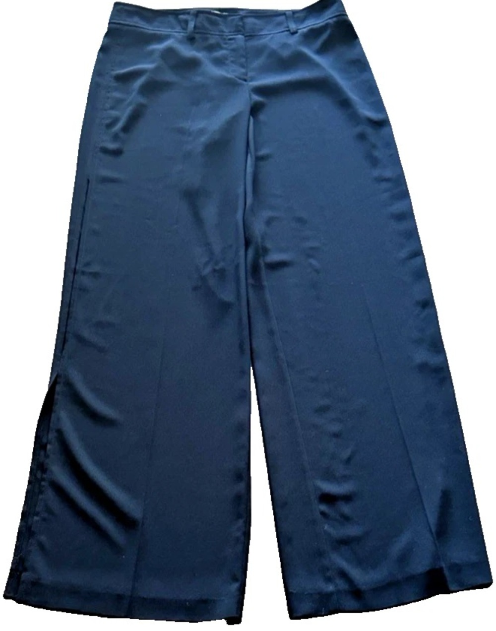 CACHE Dressy Black Pants Sides Slits Trousers Size 10